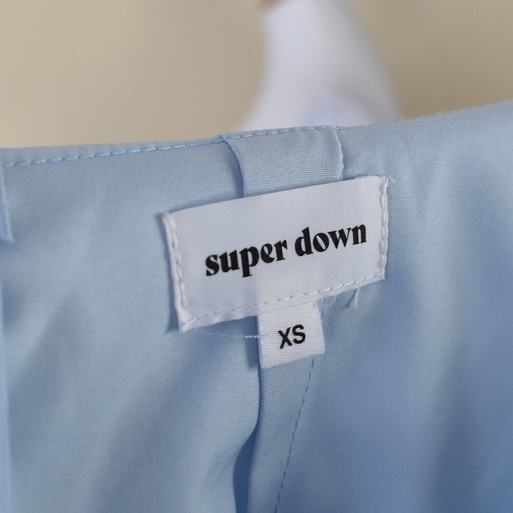 Superdown Morgan Layered Mini Wrap Dress XS - Picture 7 of 7